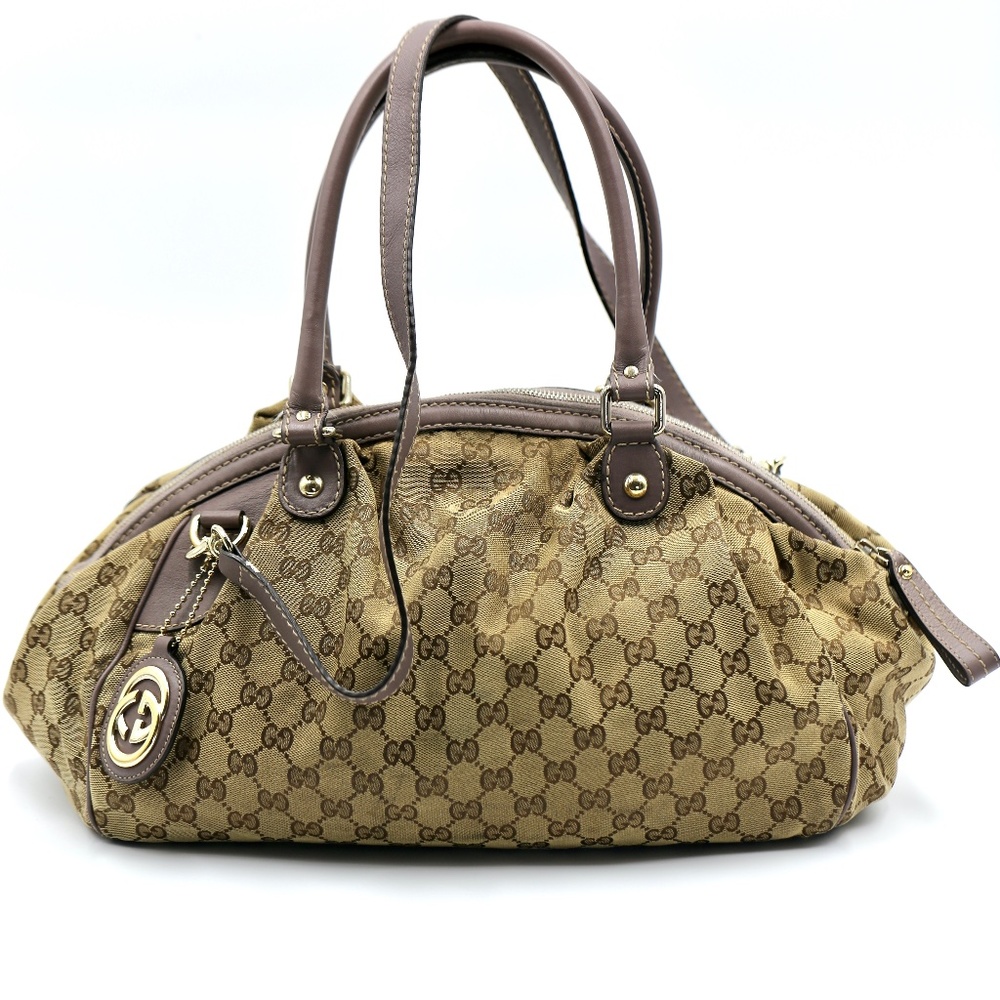 Gucci Monogram Crossbody Carryall Bag